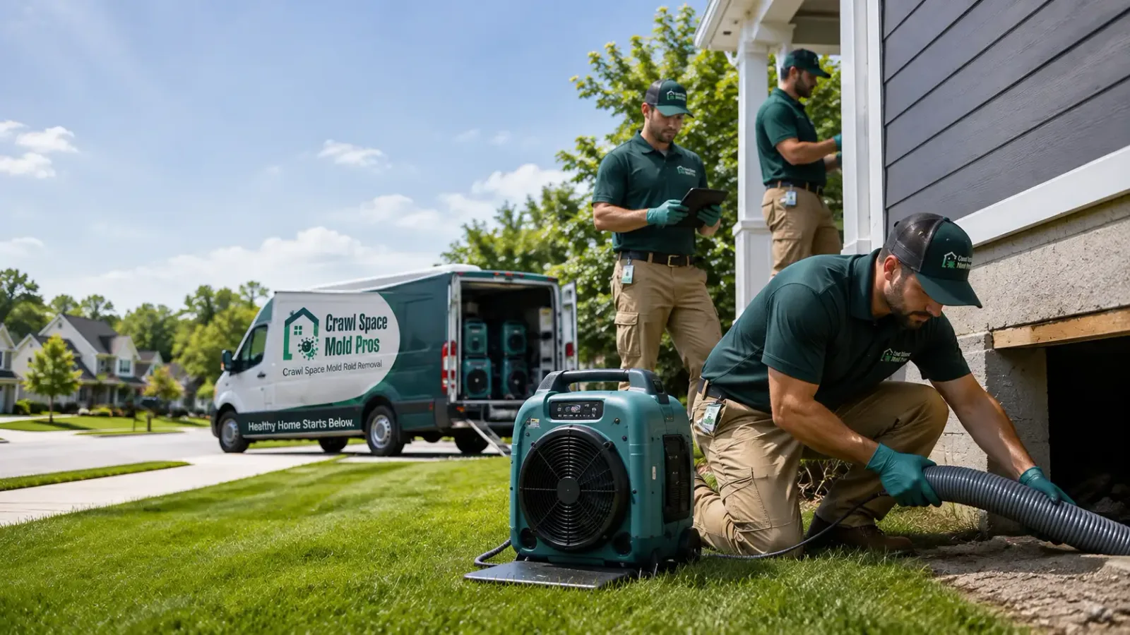 Crawl Space Mold Removal in Conception Junction, MO